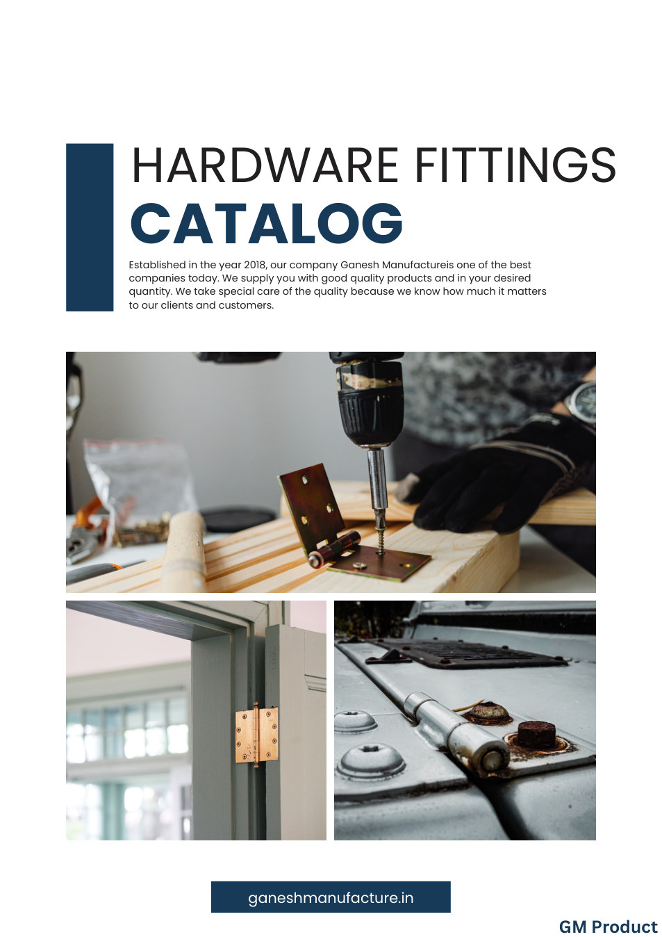 GM Products catalogue cover